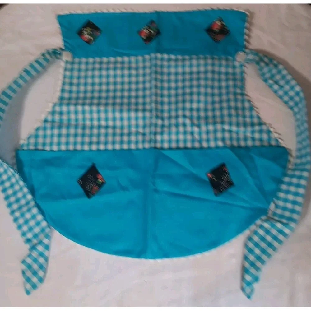 2 Vintage Aprons Handmade Waist Half Kitchen Cooking‎ Cottagecore Pockets READ